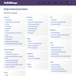 Template Language - SolidShops.com