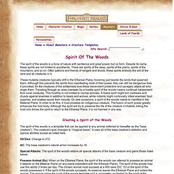 Template - Spirit Of The Woods