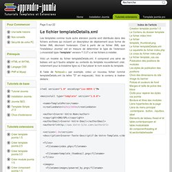 Template Joomla 1.0, Le fichier templateDetails.xml
