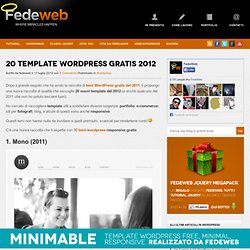 20 Template Wordpress Gratis 2012