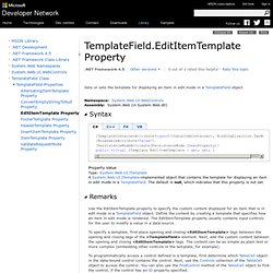 TemplateField.EditItemTemplate Property (System.Web.UI.WebControls)