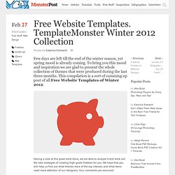 Free Website Templates. TemplateMonster Winter 2012 Collection