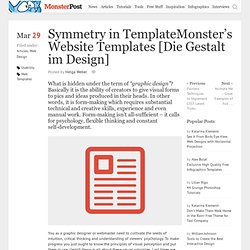 Symmetry in TemplateMonster’s Website Templates [Die Gestalt im Design]