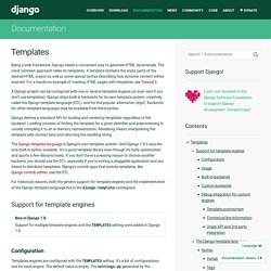 The Django template language