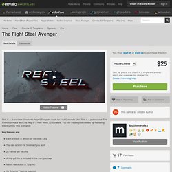 Cinema 4D Templates - The Fight Steel Avenger