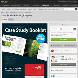 Case Study Booklet - 8 pages