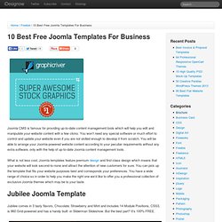 10 Best Free Joomla Templates For Business