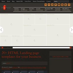 20+ HTML Landing page templates for your business