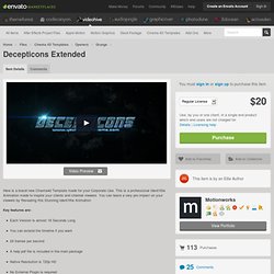 Cinema 4D Templates - Decepticons Extended