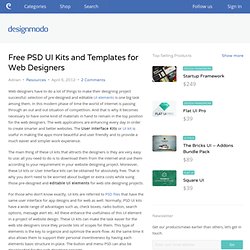 Free PSD UI Kits and Templates for Web Designers