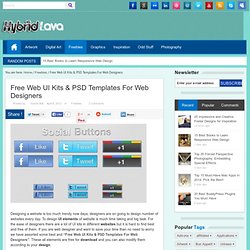 Free Web UI Kits & PSD Templates For Web Designers