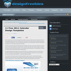Free 2011 Calendar Design Templates