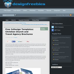 Free InDesign Templates: Christian Church and Travel Agency Brochures