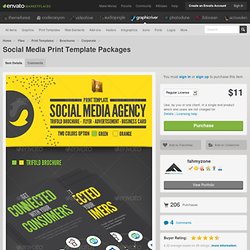 Social Media Print Template Packages