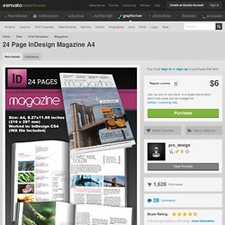 24 Page InDesign Magazine A4