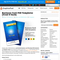 Business Card PSD Templates (front & back)