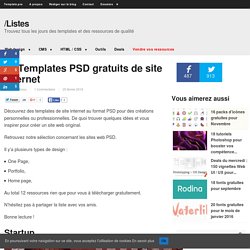 12 Templates PSD gratuits de site internet 