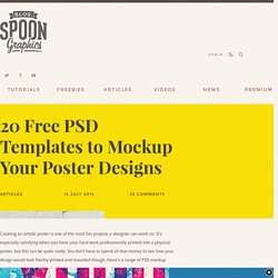 20 Free PSD Templates to Mockup Your Poster Designs