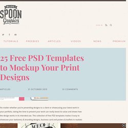 25 Free PSD Templates to Mockup Your Print Designs