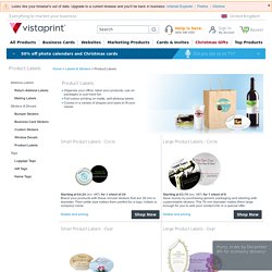 Product label templates & printing: Vistaprint label printer