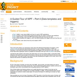 A Guided Tour of WPF – Part 4 (Data templates and triggers)