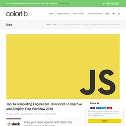 Top 10 Templating Engines for JavaScript 2016 buat HTML