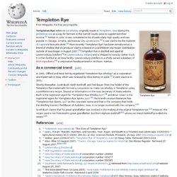 Templeton Rye