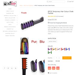 6PCS Temporary Hair Colour Chalk Pastels