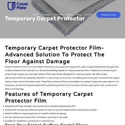 Carpet Protection Film Melbourne