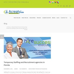 Temporary Staffing and Recruitment agencies in Florida - Acreaty.us