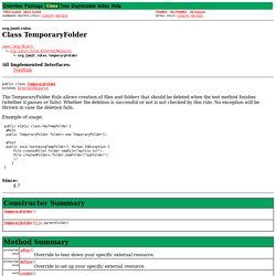 TemporaryFolder (JUnit API)