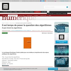 Il est temps de poser la question des algorithmes