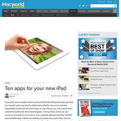 Ten apps for your new iPad