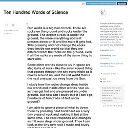 Ten Hundred Words of Science