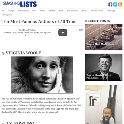 Ten Most Famous Authors of All Time