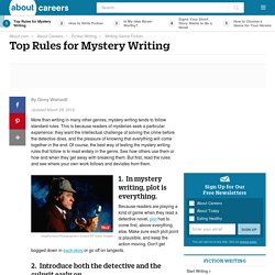 Ten Rules for Mystery Writing