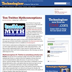 Ten Twitter Mythconceptions 