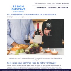 Vin et tendance : Consommation de vin en France