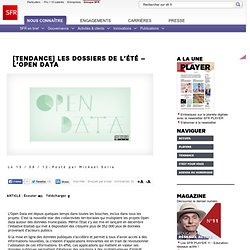 Les dossiers de l’été – l’Open data