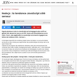 Node.js : la tendance JavaScript côté serveur