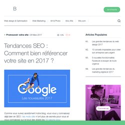 Tendances SEO : Comment bien référencer votre site en 2017 ? - Wix.com