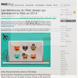 Tendances du Web design pour 2014 - Le Blog Officiel de Wix.com