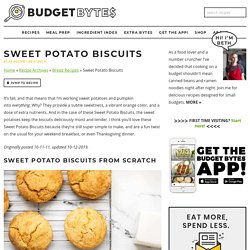 Tender Sweet Potato Biscuits Recipe