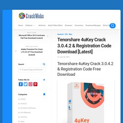 Tenorshare 4uKey Crack 3.0.4.2 & Registration Code Download [Latest]