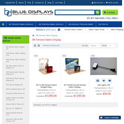 8ft Tension Fabric Display Stands - Bludisplay