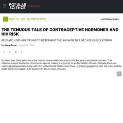 The Tenuous Tale of Contraceptive Hormones and HIV Risk