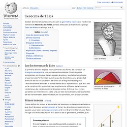 Teorema de Tales