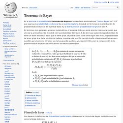 Teorema de Bayes