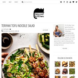 Teriyaki tofu noodle salad