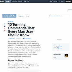 10 Terminal Commands That Every Mac User Should Know - Tuts+ Computer Skills Tutorial